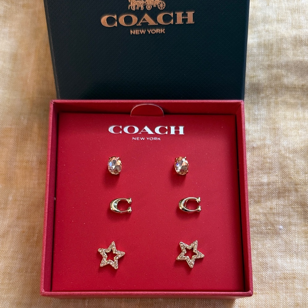 Coach classic earring set